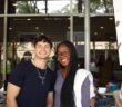 Christian Ripke (left) and Makeda Byfield at the Lincoln Center Campus