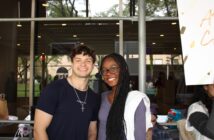 Christian Ripke (left) and Makeda Byfield at the Lincoln Center Campus