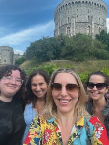 pam gawley poses with friends