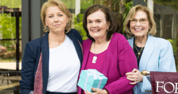 from left to right: Dean Debra McPhee, Anita Lightburn, Associate Dean for Academic Affairs Linda White-Ryan